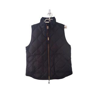 J Crew Mercantile Black Quilted Puffer Vest, Size XL